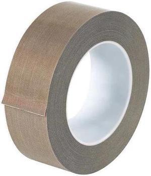 PARTNERS BRAND T966213 PTFE Glass Cloth Tape, 3 Mil, 1 1/2" x 18 yds., Brown,