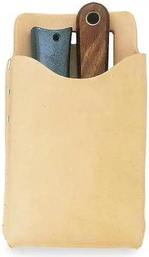 CLC WORK GEAR 407 Tool Pouch, Tool Pouch, Tan, Leather, 1 Pockets