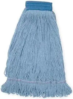 TOUGH GUY 1TYN3 5 in String Wet Mop, 26 oz Dry Wt, Clamp/Quick Change/Side-Gate