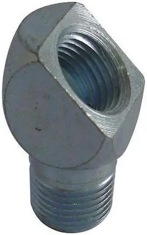 WESTWARD 5NUF7 Grease Fitting,45 Deg,Square,PK5