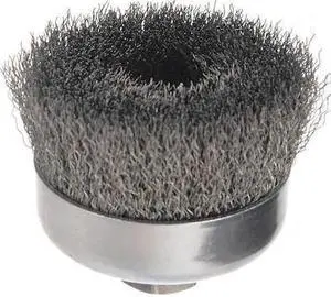 WEILER 93399 Crimped Wire Cup Wire Brush, 4", 0.014"
