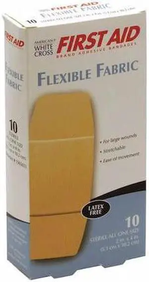 ZORO SELECT 1565033 Strip Bandages,Beige,4" L x 2" W,PK10