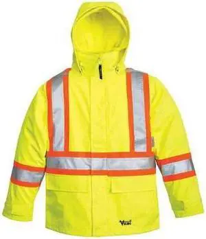 VIKING 6400JG-L 3-in-1 Tri-Zone Rain Jacket, 300 Denier Polyester/PVC, Class 3