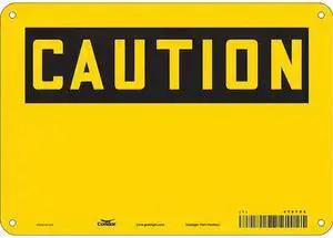 CONDOR 478Y68 Safety Sign,10" Wx7" H,0.032" Thickness