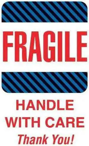 TAPE LOGIC DL1560 Tape Logic® Labels, "Fragile - Handle With Care", 4" x 6",