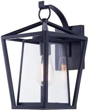 MAXIM LIGHTING 3175CLBK Artisan 1-Light 9" Wide Black Outdoor Wall Sconce MAXIM LIGHTING 3175CLBK Artisan 1-Light 9" Wide Black Outdoor Wall Sconce