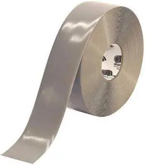 MIGHTY LINE 3RGRY Industrial Safety Floor Marking Tape Vinyl Gray, 3" W x 100 MIGHTY LINE 3RGRY Industrial Safety Floor Marking Tape Vinyl Gray, 3" W x 100