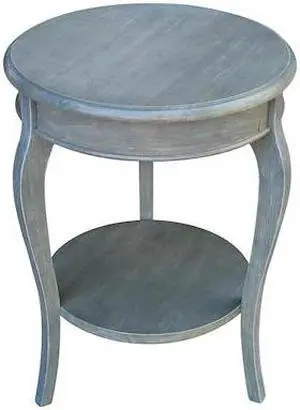 INTERNATIONAL CONCEPTS OT105-18R-18 Round Cambria  End Table, 18 W, 18 L, 24 in
