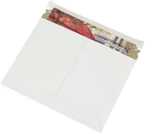 PARTNERS BRAND RMU129W Utility White Flat Mailers, 12 1/4" x 9 3/4", White,