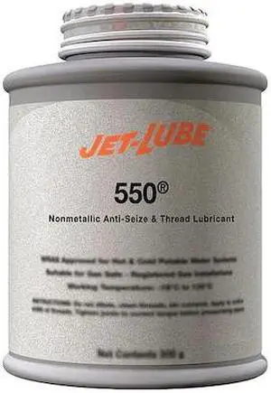 JET-LUBE 15555 Anti Seize Compound,Nonmetallic,4 oz.