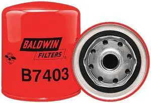 BALDWIN FILTERS B7403 Oil Fltr, Spin-On, 4-3/8"x3-11/16"x4-3/8"
