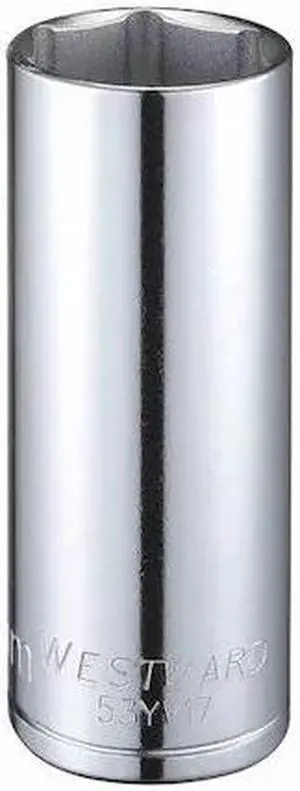 WESTWARD 53YV17 1/2" Drive, Metric Socket, 26mm Socket Sz, 6 Pts