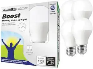 MIRACLE LED 602205 Nature's Vibe Boost Morning Wake Up Light Daylight LED