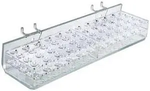 AZAR DISPLAYS 225548 48-Compartment Tray - round slot .5" x .5", PK2