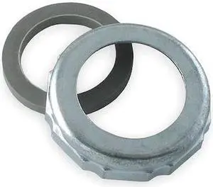 ZORO SELECT 1PNW6 1-1/4" to 1-1/2" Dia, Zinc, Zinc, Slip-Nut And Washer