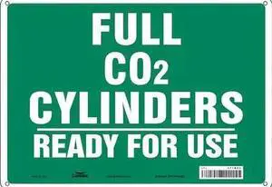 CONDOR 471N23 Safety Sign, 10 in Height, 14 in Width, Aluminum, Horizontal