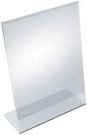 AZAR DISPLAYS 112712 9"W x 12"H Angled Sign Holder, PK10