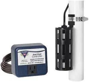 PHCC PRO SERIES DFC1 NO Caged Dual Micro-reed Automatic Float Switch 120VAC