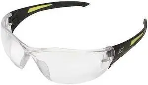 EDGE EYEWEAR SD111-G2 Safety Glasses, Wraparound Clear Polycarbonate Lens,