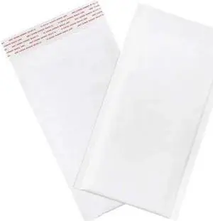 PARTNERS BRAND B852WSS Self-Seal Bubble Mailers, No 00, 5" x 10", White, PK250