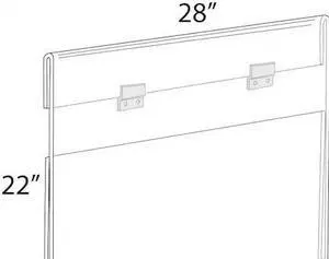 AZAR DISPLAYS 182722 28"W x 22"H Wall Mounted Poster Frame. Mounting Hardware