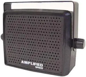 SPECO TECHNOLOGIES AES4 Extension Speaker,1.6 lb.,Black,82dB