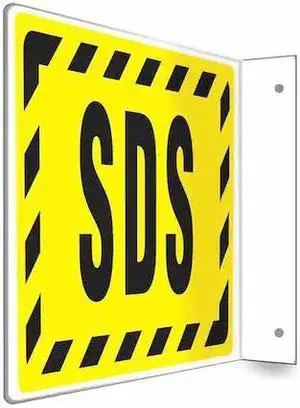 CONDOR 480W94 Safety Sign,8 inx12 in,PETG