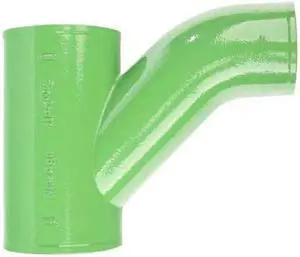 ZORO SELECT ZFB221708 Combination Wye Combination Wye and 1/8 Bend, 4" Pipe,