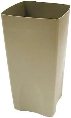RUBBERMAID FG356300BEIG 19 gal Plastic Square Rigid Liner, Beige