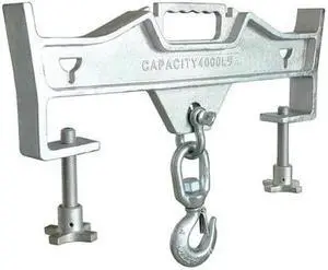 ZORO SELECT 22MW67 Lifting Hook,Dbl Fork,Sgl Swivel,4000Lb.