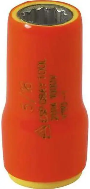 GRAY TOOLS V110-I 5/16" X 1/4" Drive 12 Point, Standard Length, 1000V Insulated
