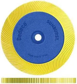DEDECO 1896 SUNBURST 7-5/8'' X 1'' TC YELLOW 80 GRIT (A/O) 1/UNIT