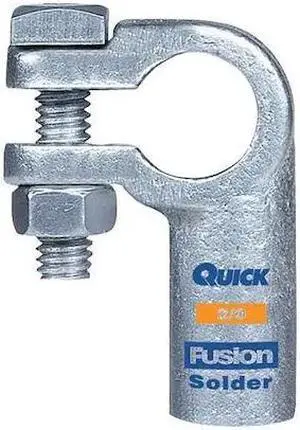FUSION 426320-525-001P Left Elbow Terminal,2/0 ga,Orng,Pos
