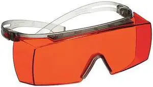 3M SF3706AS-GRY SecureFit 3700, Safety Glasses, Anti-Scratch, Orange Lens, Gray