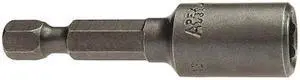 APEX TOOL GROUP 6N-0808-2 Nutsetter,1/4" Hex,2" L,Steel,Unfinished
