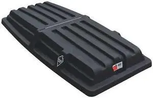 TOUGH GUY 21VK32 Tilt Truck Lid,Black,Hinged,72 In. L