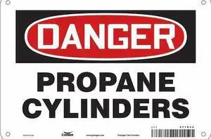 CONDOR 471R08 Safety Sign, 7 in Height, 10 in Width, Aluminum, Vertical