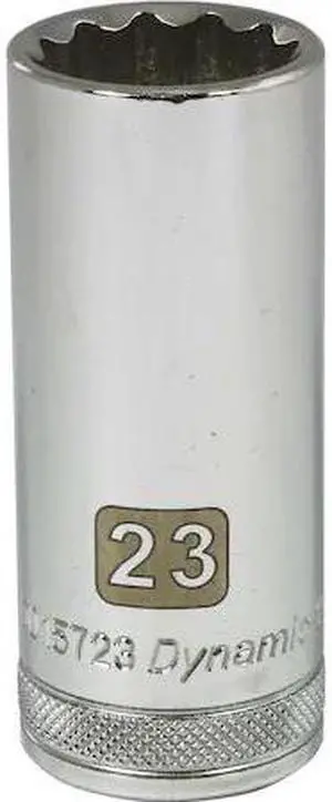 DYNAMIC D015723 1/2" Drive, 23mm Metric Socket, 12 Points