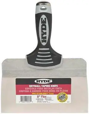 HYDE 09323 Taping Knife,Flexible,8",SS
