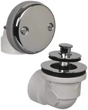 AB&A 60352 Waste and Two Hole Overflow Half Kit,PVC