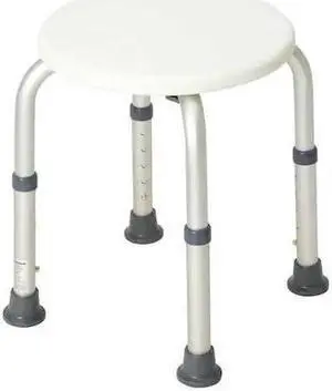 HEALTHSMART 522-9801-1900 Smooth Shower Stool, 12-1/2" L, Aluminum,