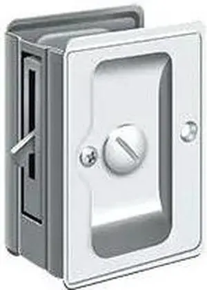 3.25 in. x 2.25 in. Adjustable Heavy Duty Privacy Pocket Lock (Chrome)