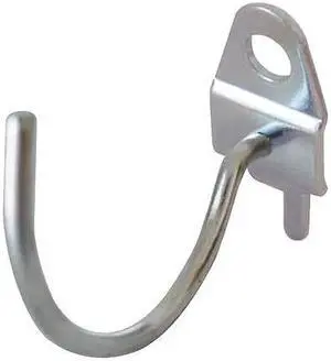 ZORO SELECT 5TPE7 Curved Pegboard Hook,2 In ID,PK10