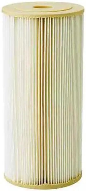 ZORO SELECT 255489-75 Pleated Filter Cartridge, 20 gpm, 1 Micron, 4-1/2" O.D.,