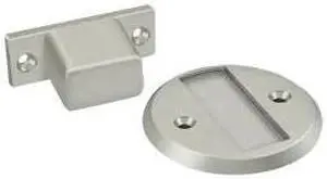 2.5 in. Dia. Flush Magnetic Door Holder (Satin Nickel)