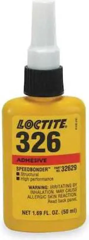 326 Speedbonder Structural Adhesive, Fast Fixture, 50 mL, Bottle, Amber