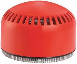 FEDERAL SIGNAL SLM700R Electronic Sounder,Red Lens,35 to 240mA