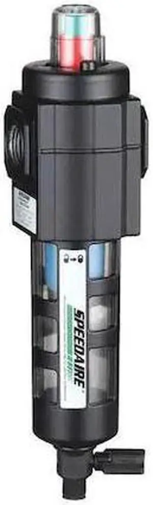 SPEEDAIRE 4ZL26 Coalescing Filter, 3/8 In. NPT, 150 psi, Overall Width: 1.97 in