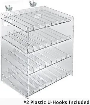 AZAR DISPLAYS 222684 4 Tier 32 Comp. Cosmetic Nail Polish Display 12"W x 8.5"D