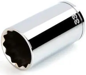 TEKTON SHD23333 1/2 Inch Drive x 33 mm Deep 12-Point Socket